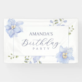 Paarse zachte bloesem spandoek