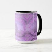 Paarse zakdoek Abstracte Ringer Mok (Voorkant rechts)