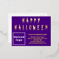Paarse Zakelijk Merk op Halloween