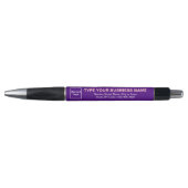 Paarse Zakelijke Merknaam op Pen (Voorkant)