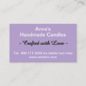 Paarse zakelijke QR-codes Logo 3,5 x 2,0 Visitekaartje (Voorkant)