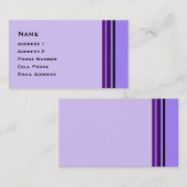 Paarse zakenreizen visitekaartje (Voorkant / Achterkant)