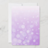 Paarse zand-dollaire uitnodigingen tot weddenschap (Achterkant)