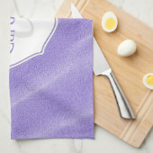 Paarse zand Ripples - Aangepaste keukenhanddoeken (Quarter Fold)