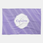 Paarse zand Ripples - Aangepaste keukenhanddoeken (Horizontaal)