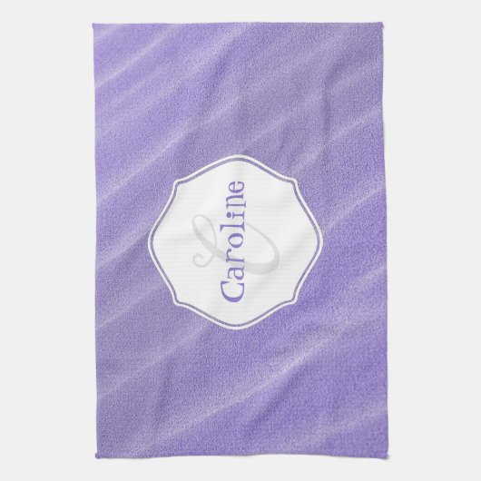 Paarse zand Ripples - Aangepaste keukenhanddoeken (Verticaal)