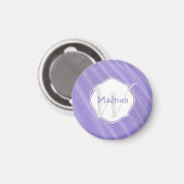 Paarse zand ripples Personalized Magnet (Voorkant / Achterkant)