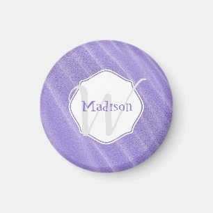 Paarse zand ripples Personalized Magnet