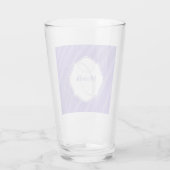 Paarse zand ripples, speciaal Drink glas (Achterkant)