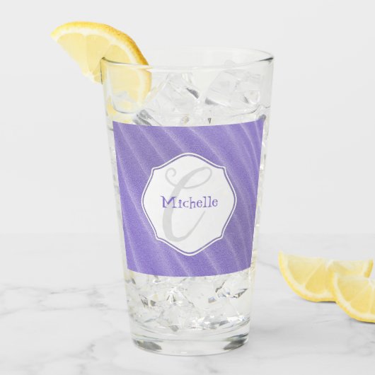 Paarse zand ripples, speciaal Drink glas (Voorkant ijs)