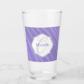 Paarse zand ripples, speciaal Drink glas (Voorkant)