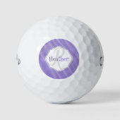 Paarse Zandribbels Gepersonaliseerde Golfballen (Voorkant)