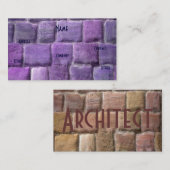 Paarse zandsteen I Visitekaartje (Voorkant / Achterkant)