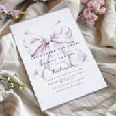 Paarse Ze is Tying the Knot Bow Vrijgezellenfeest Kaart