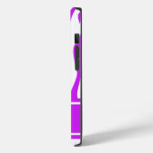 Paarse Zebra Afdrukken met monogram Case-Mate iPhone Case (Achterkant / Links)