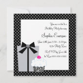 Paarse Zebra Cake Cupcake verjaardagsfeestje uitno Kaart (Achterkant)