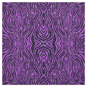 paarse zebra, dierlijk gedrukt met glitter stof