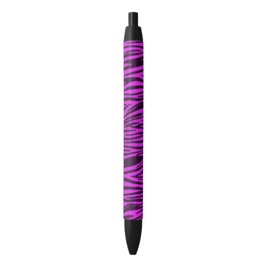 Paarse Zebra Dierlijke pen (Voorkant Verticaal)