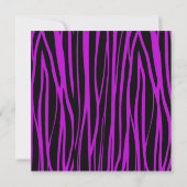 Paarse zebra eindexamen aankondigingen voor meisje (Achterkant)