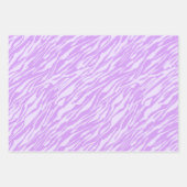 Paarse Zebra en Leopard Print Inpakpapier Vel (Voorkant 3)