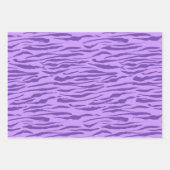 Paarse Zebra en Leopard Print Inpakpapier Vel (Voorkant)