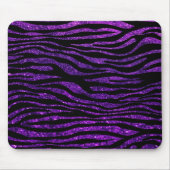 Paarse Zebra, glitter-Zebra, Zebraafdrukken, strip Muismat (Voorkant)