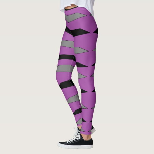 Paarse Zebra Leggings (Links)