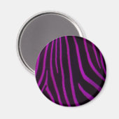 Paarse zebra print magneet (Voorkant / Achterkant)