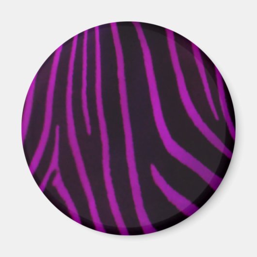 Paarse zebra print magneet (Voorkant)