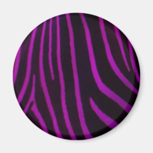 Paarse Zebra Print Magnet