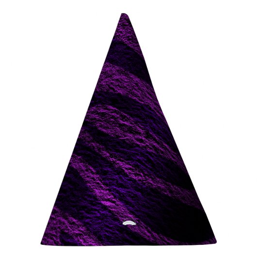 Paarse Zebra Print Wild Oerwoud Birthday Party Feesthoedjes (Rechts)