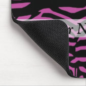 Paarse zebra-printpatroon muismat (Hoek)