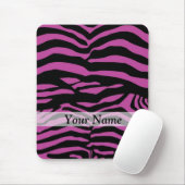 Paarse zebra-printpatroon muismat (Met muis)