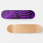 Paarse Zebra Skateboard Deck (Horizontaal)