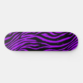 Paarse Zebra Skateboard Deck (Horizontaal)