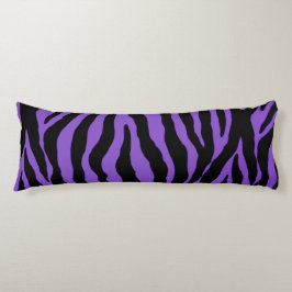 Paarse Zebra Stripe Animal Print Body Pillow Lichaamskussen