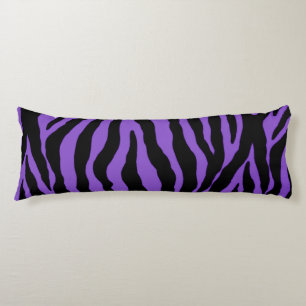 Paarse Zebra Stripe Animal Print Body Pillow Lichaamskussen