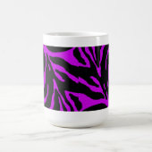 Paarse Zebra Stripe Animal Print Koffiemok (Center)