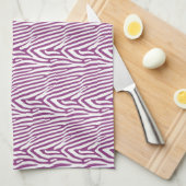 PAARSE ZEBRA STRIPES THEEDOEK (Quarter Fold)