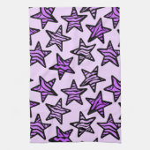 Paarse zebra theedoek (Verticaal)