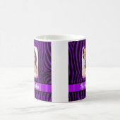 Paarse zebraprint koffiemok (Center)