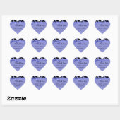 Paarse zebrastrepen en strik dank u Sticker (Vel)