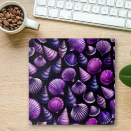 Paarse zee schelpen marien legpuzzel