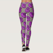 paarse zeeen sint-jansbroodjes grijs leggings (Achterkant)