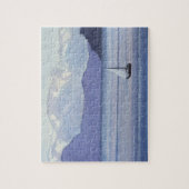 Paarse zeegezicht legpuzzel (Verticaal)