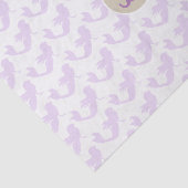 Paarse Zeemeermin Aangepaste Gepersonaliseerde Mon Tissuepapier (Detail)