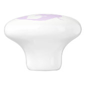 Paarse Zeemeermin Beach Bling Zee Juwelen Glam Aan Keramische Knop (Zijkant)