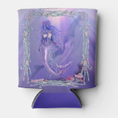 Paarse zeemeermin blikjeskoeler (Voorkant)