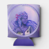 Paarse zeemeermin blikjeskoeler (Achterkant)