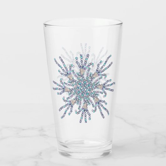 Paarse zeemeermin glas (Achterkant)